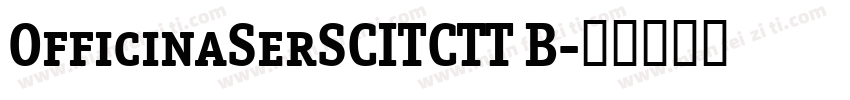 OfficinaSerSCITCTT B字体转换